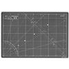 Elan Tappetino da Taglio A3 Nero, Piano da Taglio 30x44 cm, Tappetino Autorigenerante a 5 Strati, Tappeto Antitaglio PVC Riciclato, Cutting Mat A3