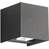 Gea Led Applique Esterno Gea Led Zora Led Ip65 Ges1021 Fascio Regolabile Lampada Parete Biemissione Moderna