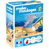 mako moulages Delfino e Il Suo Bambino - Kit Creativo per Il Tempo Libero-Gesso e Pittura-1 Stampo in Lattice Rosso-attività Manuale-Made in France-a Partire dai 5 anni-39116, 39116