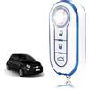 TOOMUME Cover Chiave, Guscio Chiave Adatto per Fiat 500 Punto Bravo Brava Panda Abarth Doblo Ducato Idea Linea Ulysse Tipo Lancia Ypslon Delta Musa, Custodia Chiavi Telecomando Copri Chiavi - Flip Key