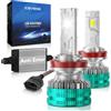 KOYOSO H11 LED Lampadine Auto: CANBUS Ready Nessun Errore LED 32000LM 180W | Lampade Fari Sostituzione Kit LEDS Luci - Abbagliante e Anabbagliante per 12V Veicolo - 6500K Bianco