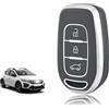 TOOMUME Cover Chiave TPU, Custodia Chiave Adatto per Renault Twingo Kangoo Clio Symbol Kwid Dacia Logan Sandero Stepway Duster Dokker, Copri Chiavi Guscio Chiave Auto Telecomando - Smart Key