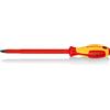 KNIPEX Giravite per elettricisti per viti con impronta a croce Pozidriv impugnatura isolante, in materiale bicomponente, collaudato, 98 25 04