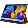 ASUS ZenScreen MQ13AH, Monitor USB Portatile, 13.3", FullHD (1920x1080), OLED, 1ms, USB Type-C, Mini HDMI, Sensore Di Prossimità, Smart Case, HDR-10, Filtro Luce Blu, Flicker Free, Nero