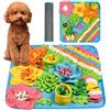 OSDUE Tappeto Olfattivo Cane, 39 cm Foraggiamento Tappeto per Cani Addestramento Foraggiamento di Animali Lavabile Antiscivolo Tappetino Puzzle di Snuffle Giocattolo per Cani Attivazione Mentale Cane