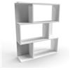 Mama Store Libreria Divisorio Modulare Versatile Minimal 3 RIPIANI - BIANCO ARTICO 70 x 87 x 20