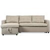 Menzzo Toledo Divano Letto, Poliuretano, Beige, L230 x P143 x H68 cm/152