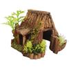 Nobby Aqua Ornaments - Grotta in legno con piante, 14 x 13,7 x 10,5 cm