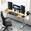 SogesHome Scrivania elettrica regolabile in altezza, 140 cm x 60 cm, seduta in piedi, scrivania regolabile, scrivania per computer con controllo memoria, scrivania intelligente