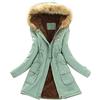 Generico Giacca Da Donna Offerte Inverno Giubbino Con Cappuccio Casual Antivento Parka In Pile Elegante Maniche Lunghe Piumino Donna Taglie Forti Comodi Giubbotto Calda Moda Cappotto Slim Fit Jacket