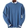 Bervoco Maglione 100% Cashmere Maglione Uomo Pullover Quotidiano Caldo All-Match Maglia Maglione Jersey, Scarpette a strappo Voltaic 3 Velcro Fade - Bambini, L