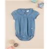 Prénatal Pagliaccetto chambray bimba con colletto