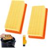 Svitzoot 2 Pezzi Filtri Pieghettati Piatti per Kärcher 66.41 5-953.0 7420 | Filtro plissettato piatto per Karcher AD 4 Premium Filter KFI 7420 6.415-953.0 AD 3.000 AD 3.200