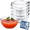 Volarium CRYSTALIA Premium Ciotola per Dessert in Vetro, Ciotole in Vetro Set 6 310ml SENZA PIOMBO Ciotola per Gelato in Vetro, Insalatiere in Vetro Tazza da Dessert, Salse Sundae Caramelle, Ciotole Per Frutta