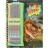 Depesche 12746 Dino World - Libro da colorare con 30 pagine per colorare motivi di dinosauri, incluse 8 matite colorate in astuccio