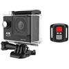XINHAN Originale 2. 0mp. WiFi Action Camera, Outdoor 1080p 60FPS 2.0 Ultra HD 4K, Macchina Fotografica del Casco Mini, camer Sportiva Impermeabile -Guarda Il filmato(Noir)