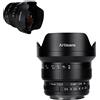 7artisans Obiettivo per fotocamera DSLR F3.5 Fisheye APS-C da 7,5 mm Messa a fuoco manuale Ultra grandangolare compatibile con fotocamere Nikon F-mount