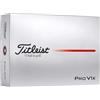 Titleist Pro V1x - Palline da golf, confezione da 12, colore: Bianco (Std Play Number #1-4)