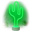 The Glowhouse Cactus della luce al neon di luce di notte con il basamento room decor, battery operated cactus lampade a luce fino neon signs
