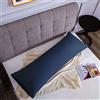 Poligino Federe Cuscini Letto Matrimoniale 50 x 135 cm, Federe in Microfibra Chiusura a Busta - Blu