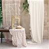Blanc Mariclò' Set 2 Pannelli Tenda Pizzo Rouche Romantic Lace Avorio 150x290cm