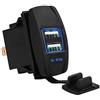 Bediffer Caricatore doppio USB, 3.1A Presa per caricabatteria con porta USB in ABS nero doppio da auto, 12v Usb Da Incasso Impermeabile Caricabatterie Da Auto per caricare telefoni cellulari