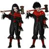 Atosa Costume Pagliaccio Nero Unisex Infantile 7 A 9 AÑOS