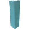 Weboxes Porta bottiglia singola 10,5 x 10,5 x 41,5 cm. Confezione da 20 pezzi - Colore azzurro