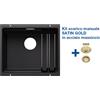 Blanco ETAGON 500-U Nero + Set Satin Gold - 3525887