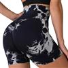 Litthing Pantaloncini da Palestra per Donna Scrunch Butt Lifting Corti Tie Dye Vita Alta Morbido Controllo della Pancia Allenamento Push Up Pantaloncini Sportivi Fitness Sport Corsa