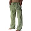 Litthing Pantaloni da Uomo Casual in Cotone Pantalone Sportivi Leggero Traspirante Elastico Jogging con Coulisse Gamba Larga
