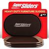 Super Sliders 4724095N - Mobili pesanti riutilizzabili XL per moquette, per spostare rapidamente e facilmente qualsiasi oggetto, marrone, 4 pezzi (confezione da 1)