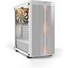 be quiet! Pure Base 500DX White PC case, 3 ventole preinstallate Pure Wings 2 140mm, pannello frontale e superiore studiati per massimo airflow, ARGB, USB 3.2 Gen2 Type C, supporta radiatori da 360mm