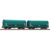 PIKO EXPERT 58288 Set 2 carri Shimmns verde XMPR FS Trenitalia con pezzature