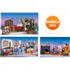 Playmobil 3 set casa delle bambole 70894 sala da pranzo 70897 salotto 70970 c...