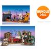 Playmobil set 70894 sala da pranzo 70897 salotto con camino casa delle bambol...