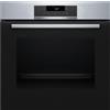 Bosch Forno Elettrico da Incasso Ventilato Multifunzione con Grill 71 Litri 60 cm Classe A+ colore Inox - HBA171BS3 Serie 2
