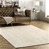 nuLOOM Tappeto Rigo rustico in iuta tessuto a mano, 150 x 240 cm, bianco sporco