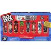 Tech Deck - Finger Skate - Cofanetto 25° compleanno 8 Finger Skates - 8 autentici pattini da collezione e 1 statuetta Dud - 25 anni Mini Skate - giocattolo per bambini 6 anni in