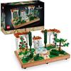 LEGO Icons Il Giardino della Fontana, Kit di Modellismo per Adulti da Costruire, Modellino da Esposizione con Fiori e Piante, Decorazione Casa,Eta 18 +