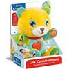 Clementoni Lele Coccole e Parole, Peluche Interattivo Parlante,Centro attivita Che Stimola Lo Sviluppo Sensoriale e Cognitivo,Clementoni,Eta 6+ mesi