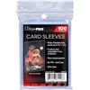 Ultra Pro ,100 sleeves protettive per carte, trasparenti,misura standard