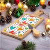 Doni Bomboniere 1PZ Tagliere o Sottopentola in Legno con Doppia Mattonella Fantasia Cuori Regalo per la Casa Utile Economico Legno Idea Regalo Amici Speciali Mamma Donna Lui Lei Economico Originali