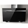 ELICA Cappa a Parete, Linea MAJESTIC BL/A/90, 90 cm, Classe Energetica B, Vetro Nero + Acciaio Inox - PRF0116967A