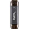 Transcend SSD Esterno Solid State Disk 1 TB Da USB tipo A a USB tipo C USB 3.2 Gen 2x2 1050 MB/s colore Nero - TS1TESD310C