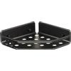 TATAY Mensola Bagno Senza Foratura Mensola Doccia Angolare in Alluminio | Include Viti e Sistema di Fissaggio Quick Fix | Resistente all'Umidità | Moderno | 20 x 5,5 x 20 cm - Modello Serenity - Nero