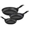 Barazzoni Granitica Extra Induction, Set 3 Padelle, Diametro 20/24/28 Cm, Made in Italy