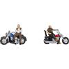 NOCH H0 Personaggi Rocker su moto per modellismo H0 in miniatura per uso in scene di modellismo