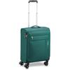 RONCATO LITE SOFT Trolley Cabina 55x40x20 cm| Valigia Bagaglio a Mano Ultra Leggera con 4 Ruote, Chiusura TSA - Verde Bottiglia