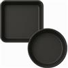 Terryshop74® Set 2 Teglie per Friggitrice ad Aria - 1 Quadrata 20,4x20,4x5 cm + 1 Rotonda Ø20x6 cm - Antiaderenti per Air Fryer 5-8 Litri - Accessori per Cottura Senza Olio